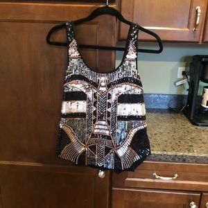 Express embellished tank